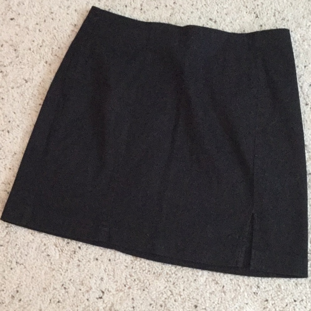 Black mini skirt